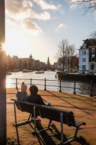 Coucher de soleil à Amsterdam sur zeilstrafotografie.nl