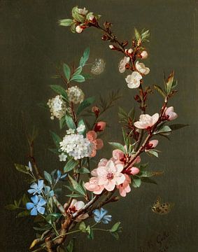 A Still Life With Branches Of Cherry Blossom, Jean-Baptiste Gallet