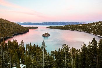 South Lake Tahoe bunter Sonnenaufgang - Fotodruck - Reisefotografie