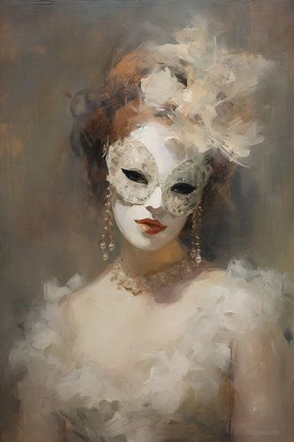 Mysterium im Porträt | Maske Porträtkunst