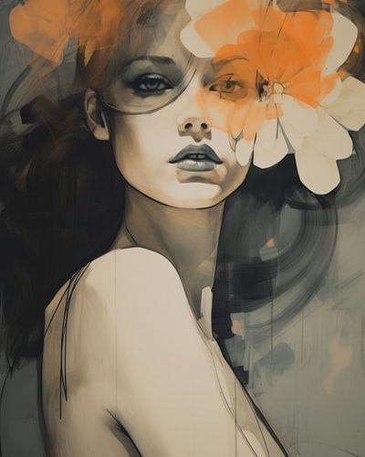 Modern portret, duotone