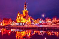 Alkmaar, Waagplein by Night van Henk van Dijk thumbnail