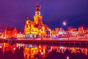 Alkmaar, Waagplein by Night