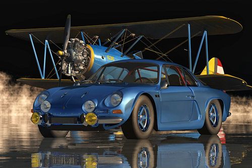 Alpine Renault 1600-S van 1973 de Franse sportwagen