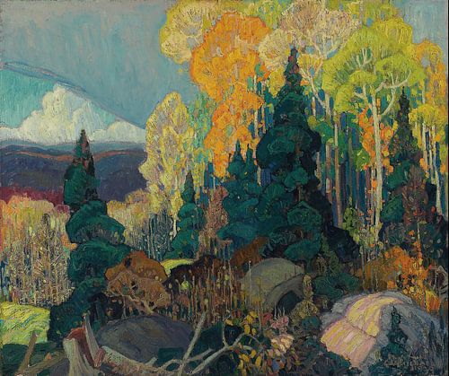 Franklin Carmichael-Autumn Hillside.