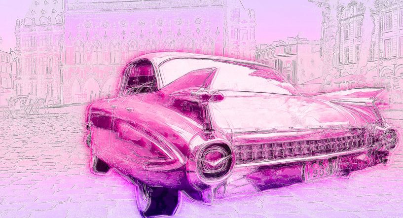 The Pink Cadillac by Marjoline Delahaye