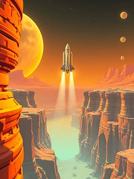 Sci-Fi-Landschaft