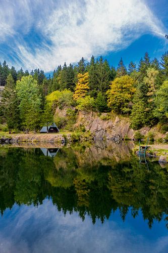 Herfstidylle op de Rennsteig