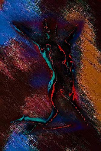 Neon naakt-Neon nude-Nu au néon-Neon nackt