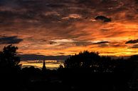 Coucher de soleil à Amersfoort par Sjoerd Mouissie Aperçu