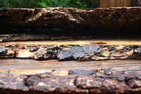 afgebrokkeld hout