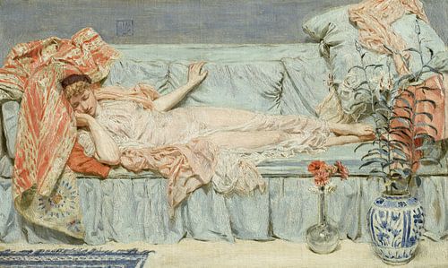 Albert Joseph Moore,Lelies, 1886