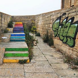 Die Treppe zum Regenbogen von ilja van rijswijk