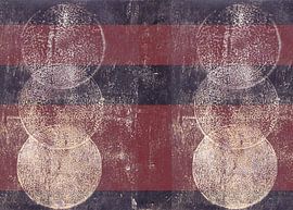 Modern abstract art. Shapes in warm brown and warm dark grey. by Dina Dankers