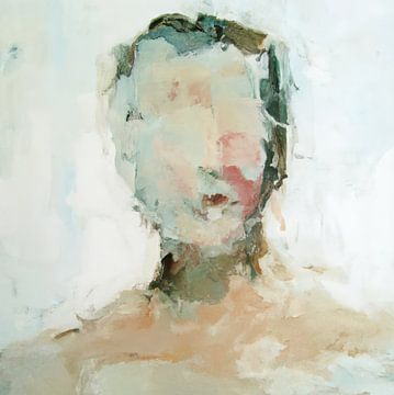 Portrait abstrait contemporain sur Carla Van Iersel