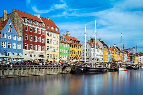 Nyhavn in Kopenhagen, Denemarken 