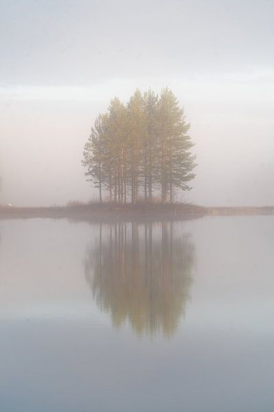 Petite île dans le brouillard. par Axel Weidner