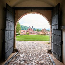 Archway at Wilhelmsburg Castle in Schmalkalden by Heiko Kueverling