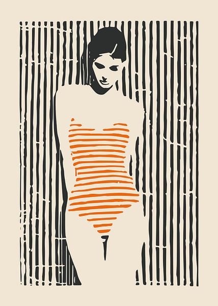 Silence between black lines by Color Square