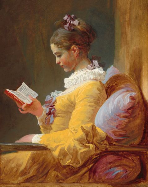 Lesende Mädchen, Jean-Honoré Fragonard von Liszt Collection