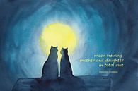 Moon Viewing Katzen Haiku Englisch von Karen Kaspar Miniaturansicht