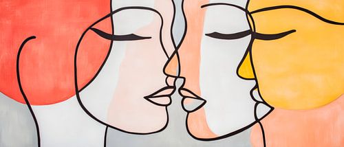 Visages en harmonie - Harmonie abstraite