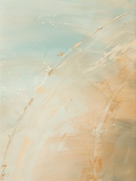 Minimalism, modern abstract in pastel colours by Japandi Art Studio