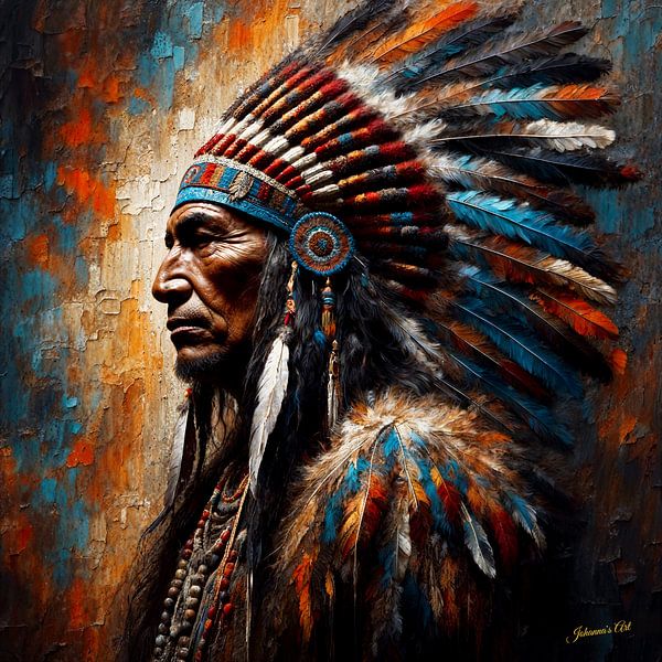 Native American Heritage 4 by Johannas Art Creations