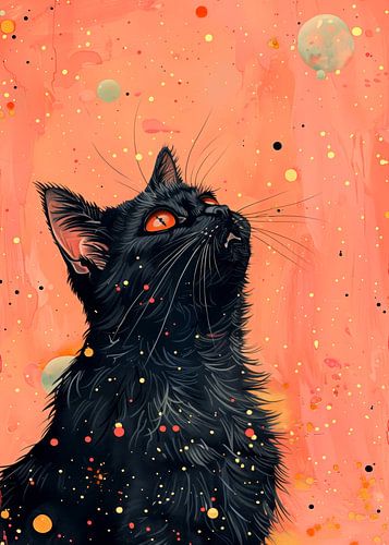 Zwarte kat in de ruimte 8 #kat