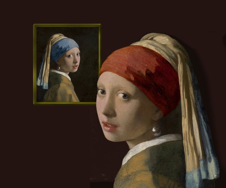 Das Mädchen mit dem Perlenohrring - im Museum von Digital Art Studio
