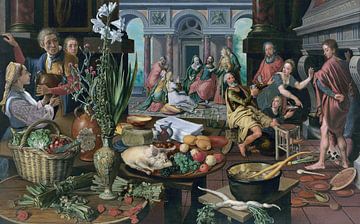 Stillleben mit Christus im Haus von Martha und Maria, Pieter Aertsen