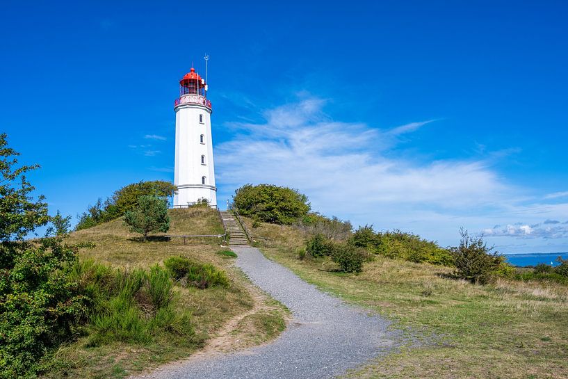 A view of the lighthouse from the island of Hiddensee on the Baltic Sea by Andreas Völkel