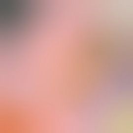 Art néon rétro des années 70. Dégradé abstrait en rose, orange, gris, violet. sur Dina Dankers