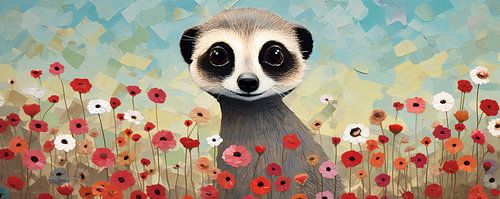 Erdmännchen-Malerei