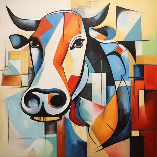 Koe abstract van KoeBoe