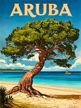 Exotische Aruba Reisen Kunstdruck