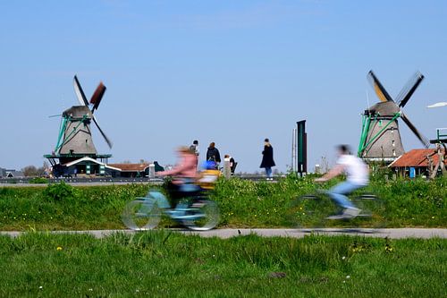 Fietsen op de windmolens