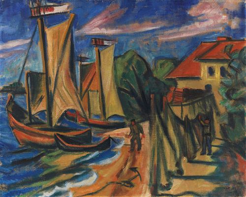 Max Pechstein - Matin d'été, 1919 sur Atelier Liesjes