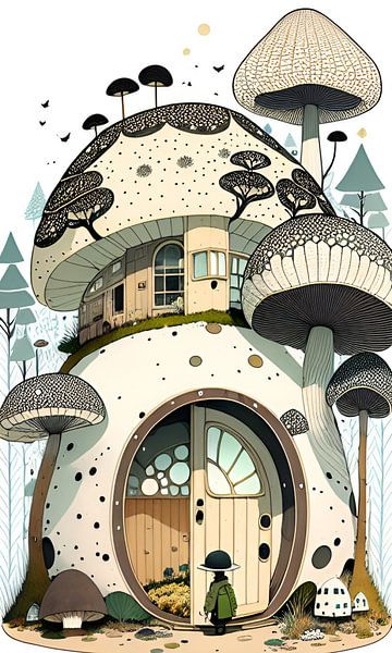 Mushroom house by Donie Dis