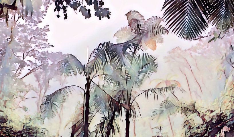 Dschungel Aquarell von FRESH Fine Art