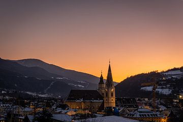 Il Duomo di Brixen Zonsondergang van Teddy Dako