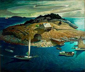 N.C. Wyeth – Island Funeral, 1939 by Atelier Liesjes