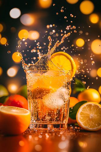 Mousserende cocktail met citrusvruchten