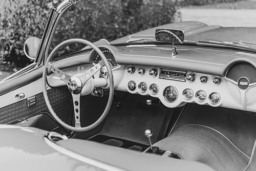 Chevrolet Corvette C1 klassieke sportwagen dashboard