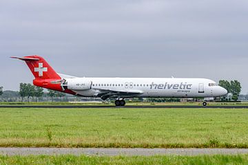 Niederländische Luftfahrtgeschichte: Helvetic Fokker 100. von Jaap van den Berg