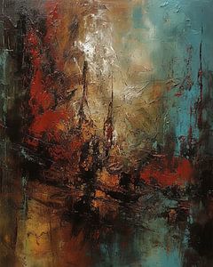 Abstrakte Malerei "Wabi-sabi"