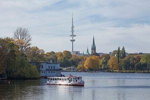 Dampfer, Außenalster, Alster, Herbst, Hamburg