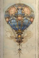 Tekening, Luchtballon -3