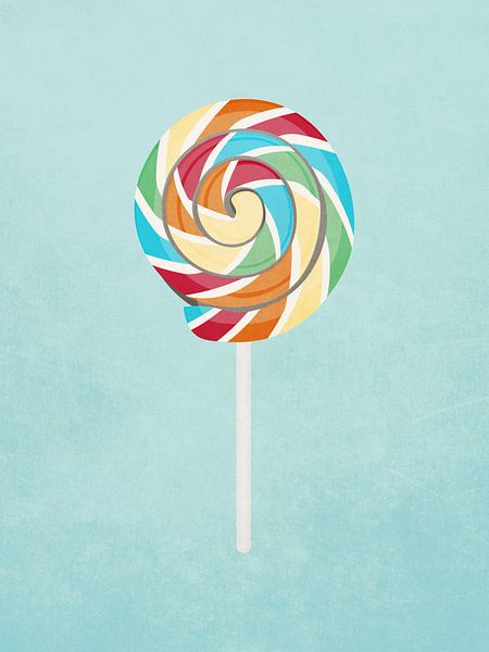 Minimal art lollipop candy by RickyAP