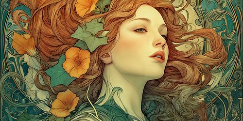 Portrait Art Nouveau n° 9